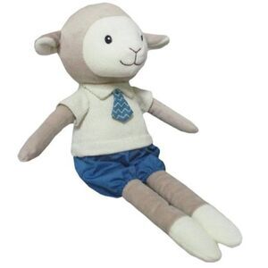 Spark Lamb Rattle Plush Boy Lovey Snuggle Buddy Cuddle Toy Easter NWT